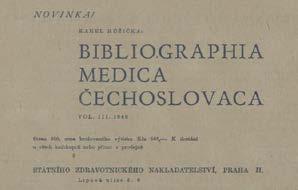 V prvních ročnících byly do BMČ excerpovány i články populárního charakteru, které vycházely v denících a populárních časopisech a týkaly se zdraví a zdravotnictví.