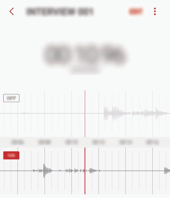Aplikace 3 Chcete-li ztlumit určité zdroje zvuku, klepněte na položku, aby byl příslušný směr zvuku ztlumen. Ikona se změní na a zvuk bude ztišen.