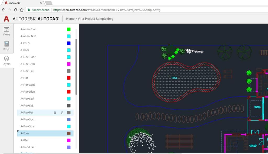 2. AutoCAD na webovém prohlížeči Nyní můžete snadno upravovat nebo prohlížet výkresy i na cestách.