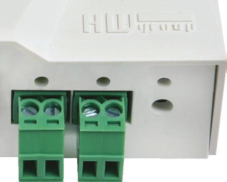 Podporovaná rozhraní Dry contact Inputs Na svorky lze připojit bezpotenciálové kontakty. Například dveřní kontakt. Vstupy jsou galvanicky spojeny s napájecím napětím.