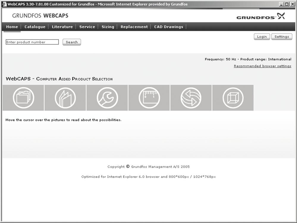 Další dokumentace výrobků ydro MPC WebCAPS WebCAPS (Web-based Comuter Aided Product Selection) je