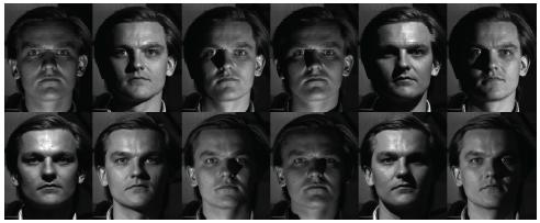 Rozpoznávání obličeje 2D Nevýhody: osvětlení tváře Yale Face
