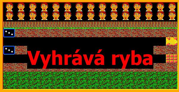 Ryba a myš se postupně střídají, dokud nedorazí na cílové políčko.