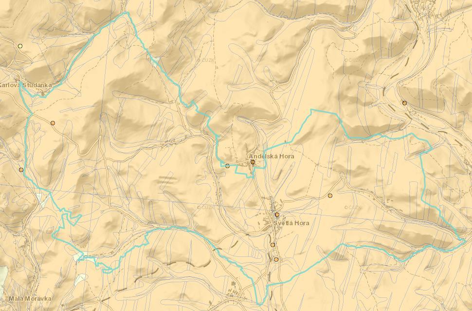 Obr. 4: Mapa radonového indexu + legenda (www.geology.cz). 3.1.