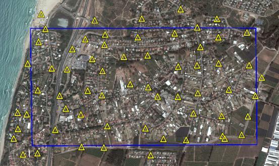 Charakteristiky lokality případové studie Plocha 2.0 km x1.