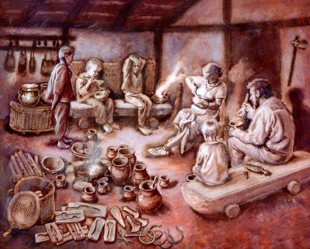 Doba bronzová (~4 200 2700 BP) Mladší holocén ve střední Evropě: kulturní vývoj - objev metalurgie bronzu (slitina mědi a cínu) - jeho masové rozšíření, výroba předmětů denní potřeby (sekera, rádlo,