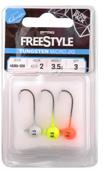 FREESTYLE TUNGSTEN MICRO JIG GLOW FREESTYLE TUNGSTEN MICRO JIG METALLIC Tungstenové jigové hlavy jsou menší v proporcích vůči olověné alternativě, což je činí skvělou volbou pro ultralehký a micro