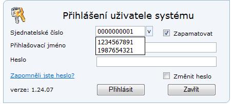 Přihlášení uživatele do systému Pro přihlášení do aplikace a po vyplnění všech polí stiskne uživatel tlačítko. Po kontrole korektního vyplnění přihlašovacích údajů je uživatel přihlášen do aplikace.