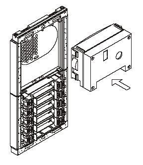 5.5. Instalace zvukového modulu Vložte zvukový modul do komunikačního modulu.