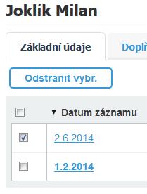 Administrace Hromadné vyprázdnění matričního údaje u více žáků současně Může se vám stát, že (třeba i hromadně) naplníte více žákům (celé třídě) matriční položku nevhodnou hodnotou (či položka má