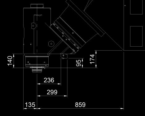 14 Dynamická vřetenová hlava Schéma modelu vřetena: M21/CS-180S