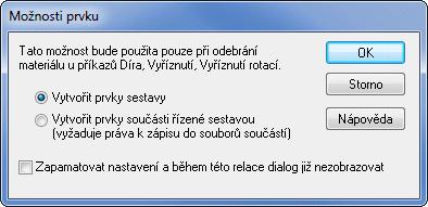 psm Na kartě Prvky ve skupině Prvky sestavy vyberte příkaz Vyříznout.