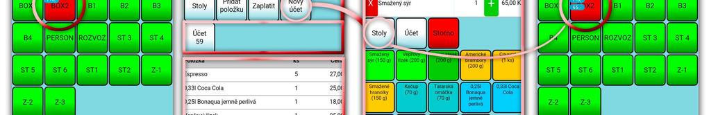 V náhledu účtů potom vždy úplně nahoře vidíte momentálně zobrazený účet a