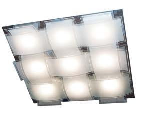 svietidiel INIGO oceľ, farba strieborná, en. tr. A++ až A: a) d. 105 cm, 4x LED/5 W.