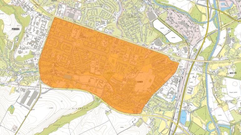 NEZ Poruba Zóna se rozkládá na území městských obvodů Poruba a Svinov a je vymezena ulicemi Opavská, Bílovecká, Rudná a tř. 17. listopadu a je ohraničena stejnými komunikacemi.
