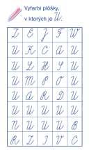 Návrh prípravy na vyučovaciu hodinu číslo 67 2. fixačná Písanie, 3. zošit, strana 18 precvičovanie grafickej podoby písmena 5 Grafickú podobu písmena si žiaci precvičia v tabuľke s písmenami.