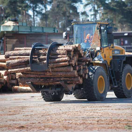 Řešení šitá na míru Sekce Pracovní vybavení Kolové nakladače Komatsu zkombinované se širokou řadou originálního pracovního příslušenství Komatsu poskytují perfektní řešení pro každý průmyslový sektor.