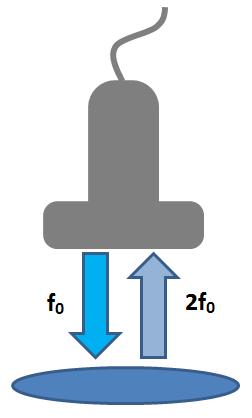 KAPITOLA 2. ULTRAZVUKOVÁ DIAGNOSTIKA 49 (a) (b) Obrázek 2.11: (a) Harmonické zobrazení: (b) Compound Imaging:. měničů. Vychylování ultrazvukových paprsků do různých směrů se provádí elektronicky.