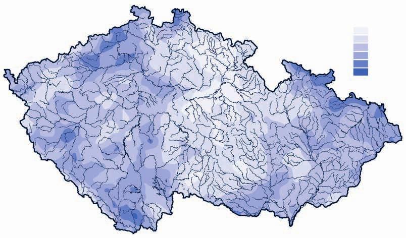 Po srážkově normálním lednu však následoval srážkově nadnormální únor s úhrnem srážek 62 mm (163 % normálu).