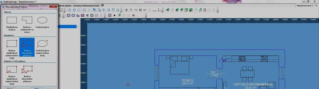 V takovémto případě musíme začít již přípravou v Archicadu či Autocadu.