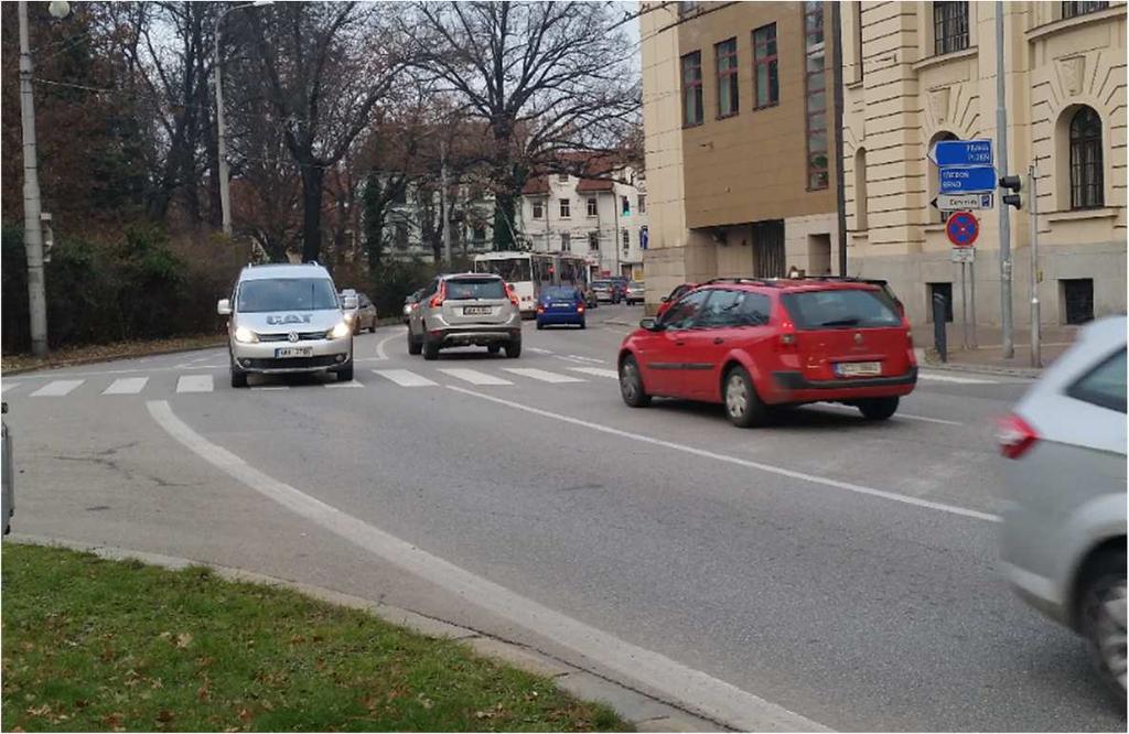 Obrázek 17 - Navádění na parkoviště - ulice Na Sadech 6.