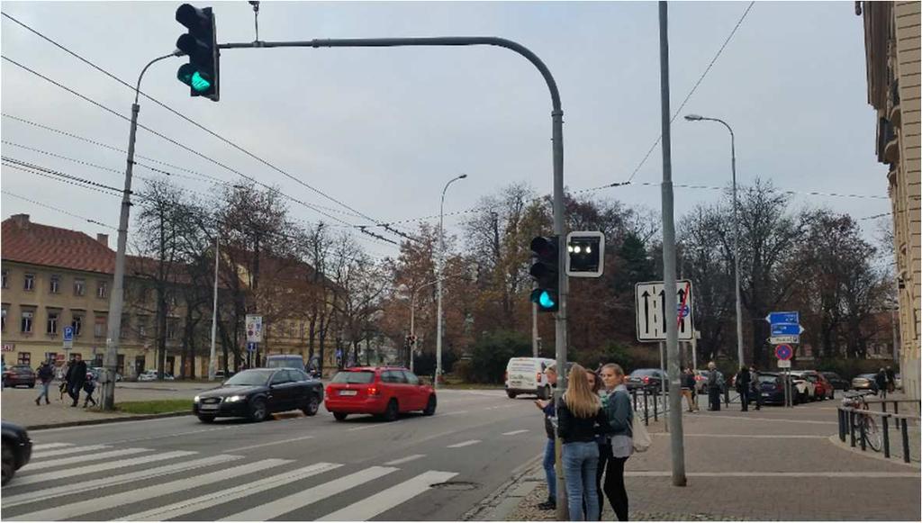 Obrázek 20 - Preference MHD pomocí samostatné světelné signalizace tramvajové signály (čočky) 7.1.3 