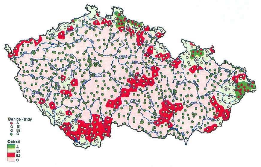 Rozložení dešťů v čase bylo provedeno podle návrhového hyetogramu pro plochu do 512 km 2 (viz Graf 4.