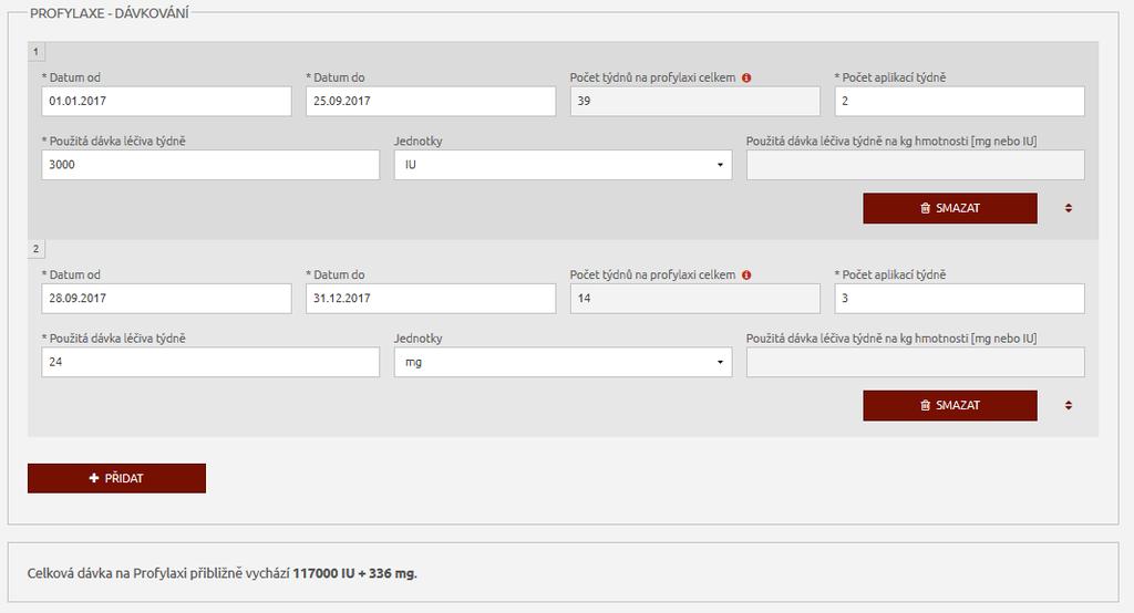 Úpravy databáze kontrolní políčko spotřeby na