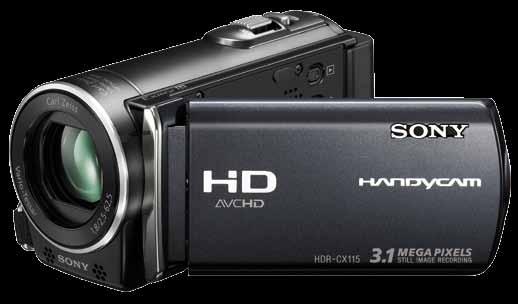 Videokamera SONY HDR-CX115E FullHD čierna + 2x8GB