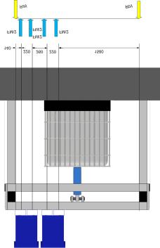 tohoto stroje je vysvětlen pomocí schématu, které znázorňuje manipulaci s kontejnerem.