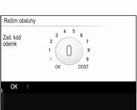 Základní funkce 117 Režim parkování zajišťovaného obsluhou Pokud aktivujete režim parkování zajišťovaného obsluhou (tzv.