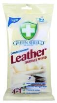 63,- Green Shield leathert 50 ks Vlhčené ubrousky na kůži. Šetrně odstraní nečistoty a mastnotu. Obnovují původní strukturu kůže a chrání její povrch.
