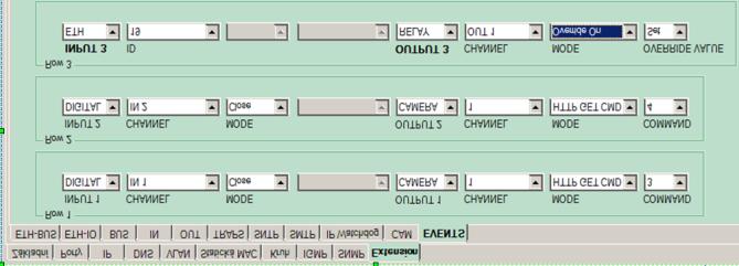 Event management Unikátní sada nástrojů v menu Extension umožňuje nastavit automatické akce nezávislé na externím software.