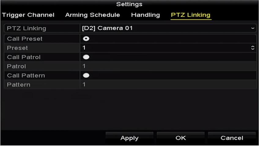 Zkontrolujte, zda kamera PTZ nebo rychlá kopulovitá kamera podporují propojení PTZ.