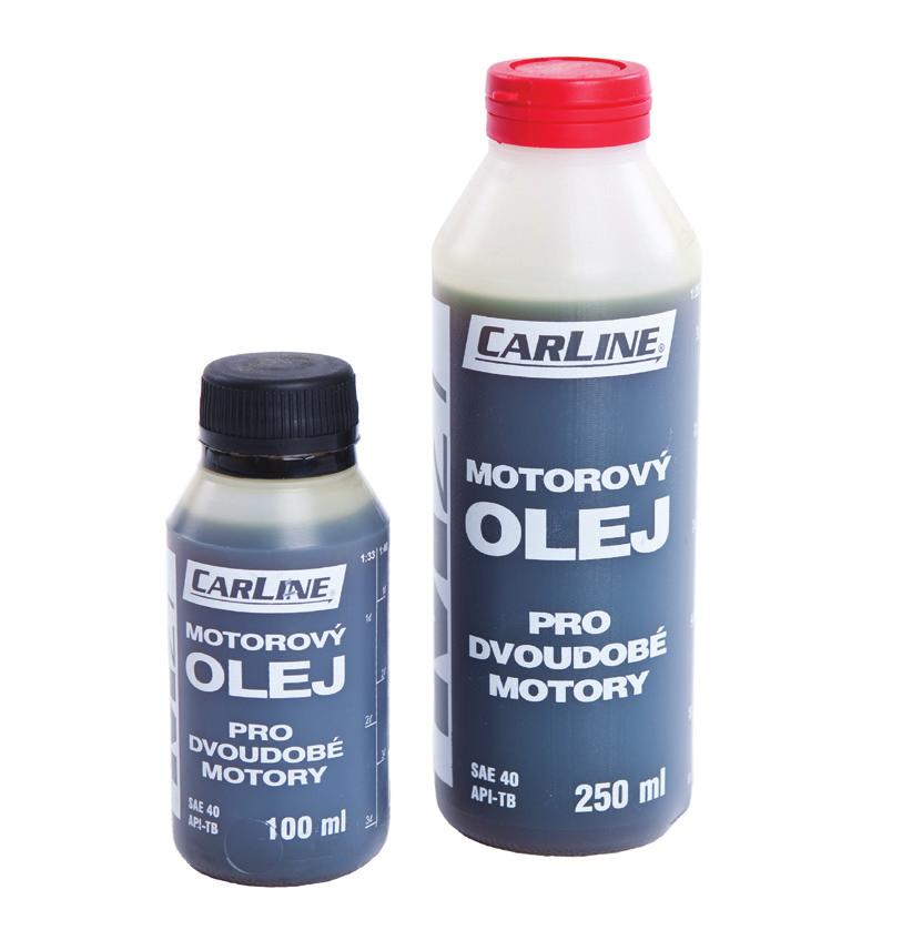 OLEJE A MAZIVA OLEJE PRO DVOUTAKTNÍ MOTORY CARLINE M2T SUPER Je motorový olej, určený k mazání moderních vysokootáčkových dvoudobých benzínových motorů včetně sportovních verzí, např.