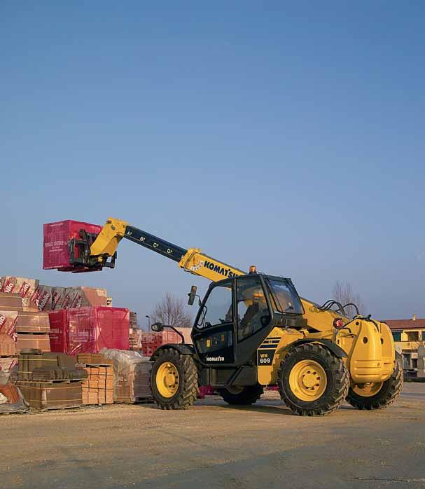 Bezkonkurenční stabilita Při vývoji řady WH věnovala společnost Komatsu velkou pozornost stabilitě.