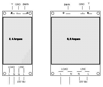 Řízení otáček ventilátoru kondenzátoru Ventilátor (y) lze ovládat v systému zapnuto / vypnuto modulem CONVONOFF0-10A 250 V střídavých - induktivní zátěž 250 W.