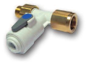 Údržbářské práce, výměny filtrů a spotřebičů lze provést bez problémů. Přídavný ucelený zpětný ventil zabraňuje zpětnému toku do vodovodní sítě podle DIN 1988.