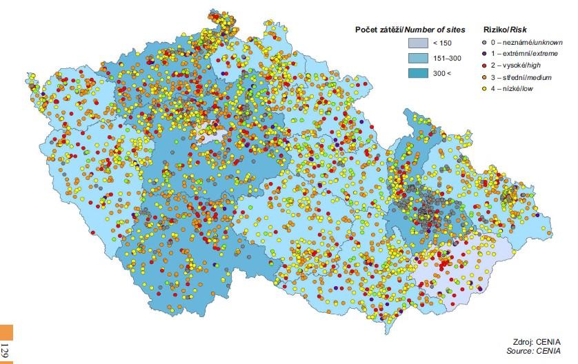 4 Staré ekologické zátěže v České republice Velké množství brownfields je ve větší či menší míře kontaminováno.