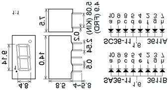 7 segment displej 7mm (0.