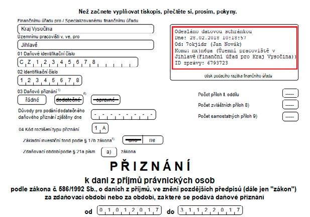Stejně jako v agendě Odeslané datové zprávy máte možnost dodatečně načíst doručenku ve formátu ZFO do programu TAX i přes záložku El. podání.