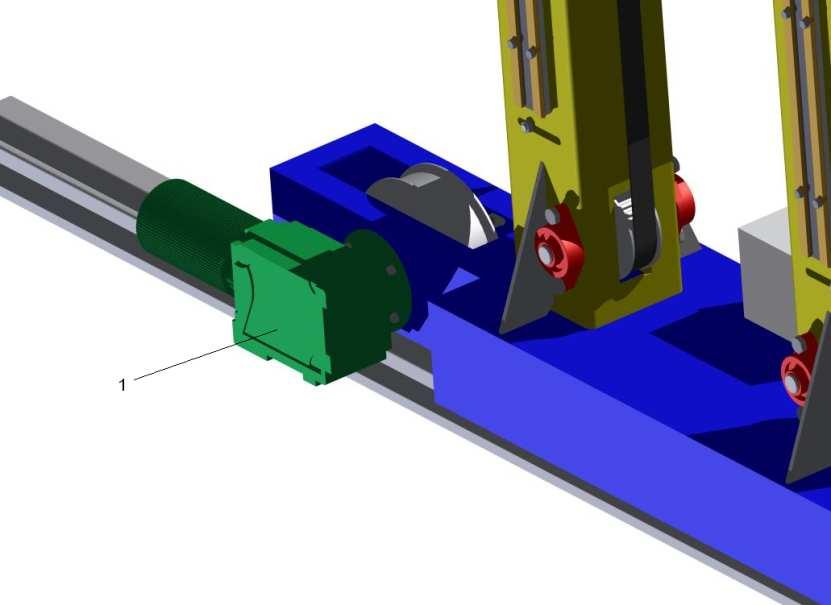 převodovkou typu KF7, která je navíc opatřena přírubou, obojí firmy SEW EURODRIVE (Obr. 5.).