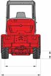 až k čepu lopaty mm 675 875 1 025 D Rozvor náprav mm 2 045 2 120 2 008 E Převis zadní části mm 1 516 1 516 1 531 F Výška s kabinou mm - - - F Výška s kabinou standard mm 2 359 2 359 2 454 F Výška s