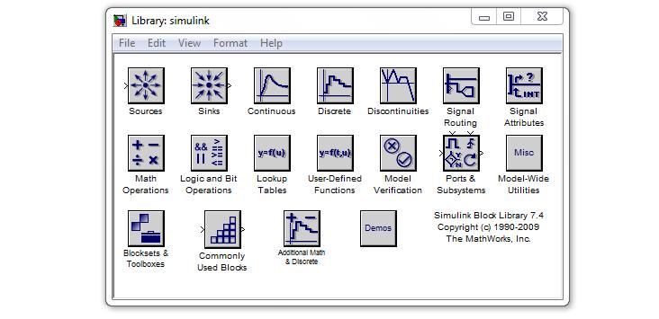 3. Standardní knihovny Simulinku Jak již bylo řečeno v úvodu tohoto textu, nadstavbové prostředí Simulink je určeno především k modelování a simulaci dynamických systémů.