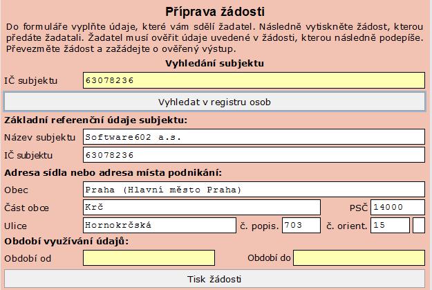 Stiskem tlačítka Zavřít formulář ukončíte zobrazení formuláře a transakci zakončíte předepsaným způsobem.