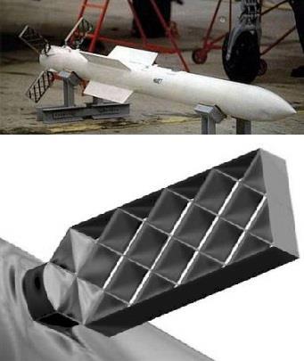 Přehled současného stavu poznání najdeme struktury taky na stabilizátorech naváděcích raket.