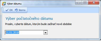 1. KROK uzatvorenie účtovných kníh Nastavenie počiatočného dátumu nového účtovného obdobia. (POZOR nie konečného dátumu!). 2.