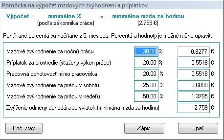 Od tejto verzie programu, pokiaľ chce používateľ vykonať zmenu firemných hodnôt, musí si označiť záznamy, pre ktoré sa zmena vykoná.