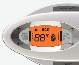 Tlačítko pro zvyšování nastavené teploty vytápění 5 - Displej 6 - Volič režimu "Léto/Zima" 7 -