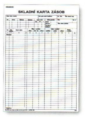 Papír - Tiskopisy 434 220 219 Skladová karta 434 220 219 Skladová karta 434 220 219